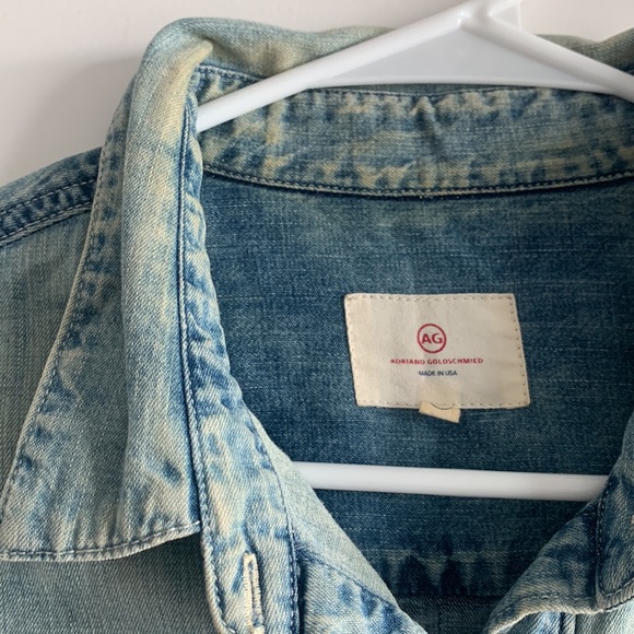 AG jeans denim button up long sleeve medium - Picture 3 of 5
